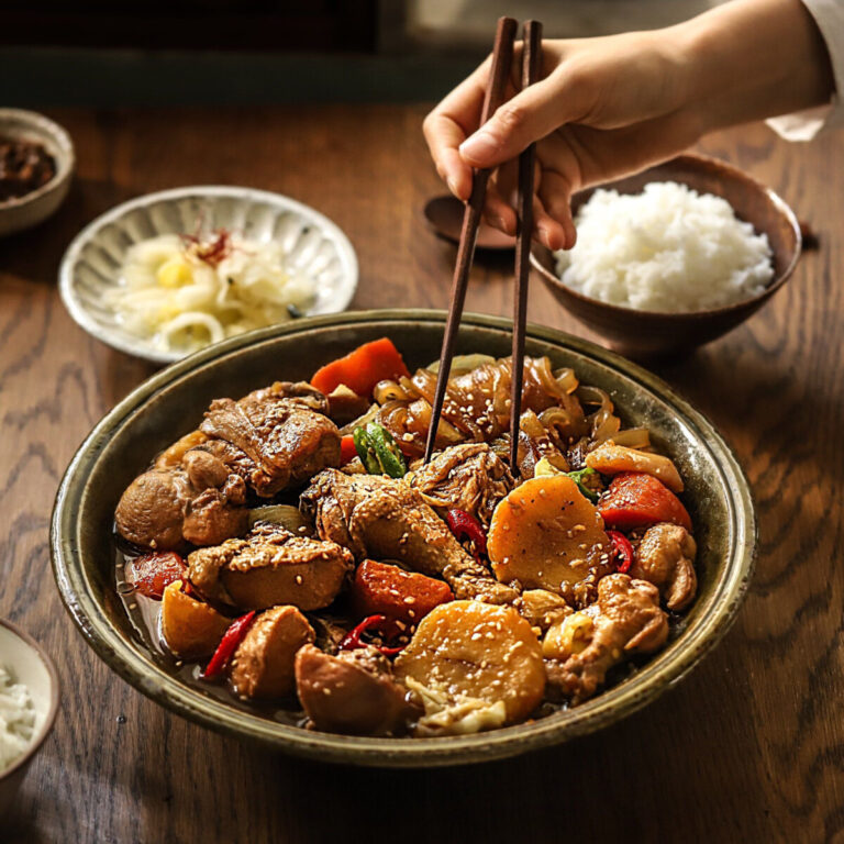 Ultimate Korean Braised Chicken (Jjimdak) Recipe